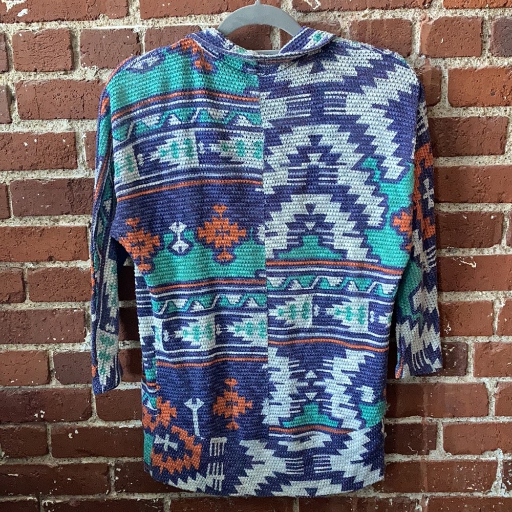 Aztec Print Cardigan